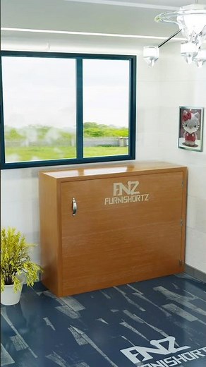 Expandable Cabinet With Shelf, Chair & Expandable Table.