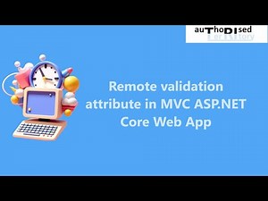 Remote validation attribute in MVC ASP.NET Core Web App