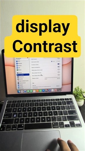 MAC change display Contrast #MacTips #macOS #AppleMac #MacTutorial #Accessibility
