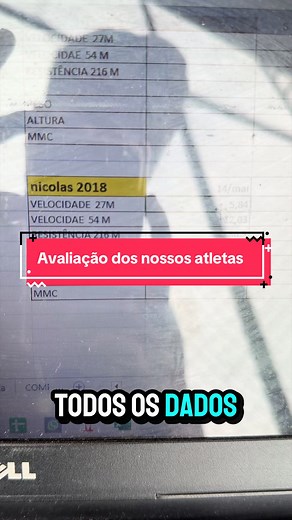 Teste de velocidade e resistência do atleta Nicolás — 200m e sub-8