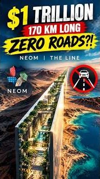 $1 Trillion. 170 KM Long. ZERO ROADS?! | NEOM THE LINE