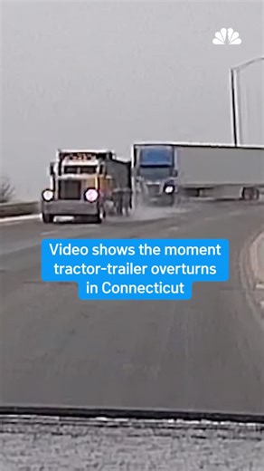 The accident occurred Tuesday morning on I-84 in West Hartford, Connecticut, and minor injuries were reported, according to Connecticut State Police. #nbcla | NBC LA