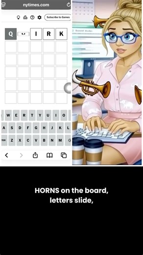 Today’s Wordle, turned into a song 🎵🟩#Wordle #TodaysWordle #WordleSong