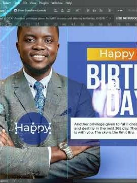 How To Design Birthday Flyer In PHOTOSHOP