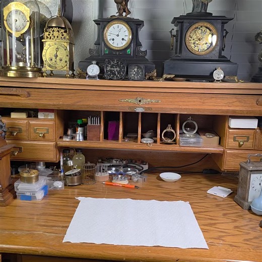 Antique 1880s French Cherub Clock Set Unveiled