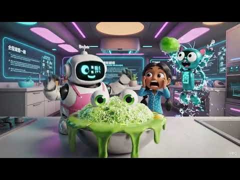 “Bobo’s Cooking Disaster 🍳 | When AI Tries to Cook Like a Human 😂🔥 #Shorts”