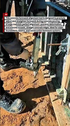 Genius Concrete Formwork Alignment Tool That Makes Perfect Straight Edges | Smart Construction Tools