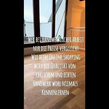 Parkett mit viel Leidenschaft zum guten Handwerk schleifen und Ölen