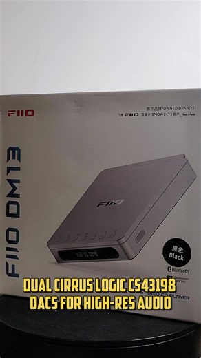 Meet the FiiO DM13, a modern CD player built for audiophiles. •660mW 660mW balanced power •Dual CS43198 flagship DACs for stunning clarity •3.5mm / 4.4mm / Optical / Coax outputs — use it as a high-end CD transport •One-touch CD ripping to USB (WAV) •Hi-Res Bluetooth (aptX HD) •Gapless playback Electronic Shock Protection •All-metal build, 450g of premium feel The CD era is officially upgraded. | Gears For Ears