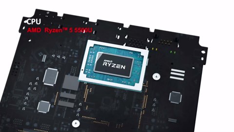 TRIGKEY S5 Mini PC, Ryzen 5 5500U(6C/12T, Up to 4.0GHz) Mini Gaming PC 16G DDR4 3200MHz 500G NVMe SSD, Mini Computers Support 8 MB L3 Cache/Dual Display, WiFi-6+BT5.4+2.5G LAN for Gaming, Office