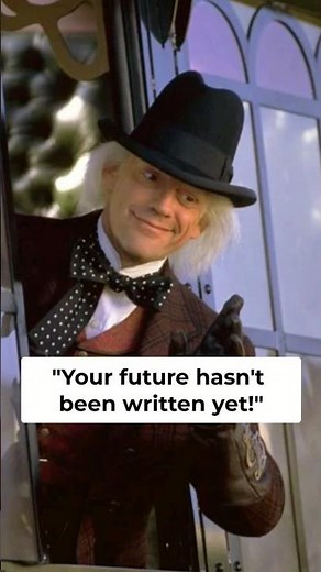 Doc Brown’s most important lesson. 🚂🔮