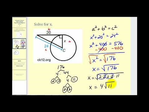 Tangent Lines to a Circle Example Problems