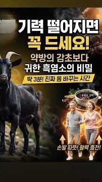 조선 왕실에서도 탐낸 흑염소, 진짜 효과 보는 핵심 비결