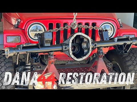 Dana 44 Rear Axle Restoration Ep:1- Removal, Disassemble and Painting For My Jeep Wrangler Tj