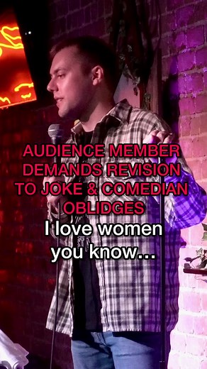 Kinda a mouthful, but more nuanced :) #standupcomedy #standupcomedian #standupcomedy #comedyreels #crowdwork | Bo Johnson Comedy