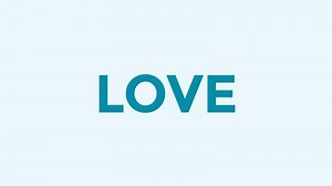 Download Love letters video animation. Love the kinetic text animated on the dark blue and light blue screen. Animated text. for free