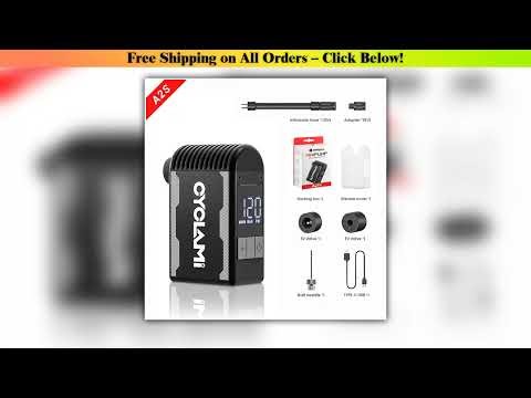 CYCLAMI 120PSI Portable Bike Electric Air Pump Schrader Presta Valve Road MINI Fast Compressor for