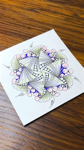 61K views · 466 reactions | Calm Your Mind With Zentangle Pattern | Drawing Tutorial For Beginners #zentangle #doodle #art #zenart #mindfulart #trending #easyart | Easy Art | Facebook