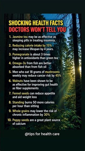 10 Shocking Health Facts You Need to Know | Science-Backed Wellness Tips | #shortvideo #trending