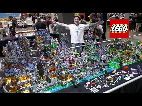 500,000 Pieces! Huge LEGO Castle with Full Interior Scenes