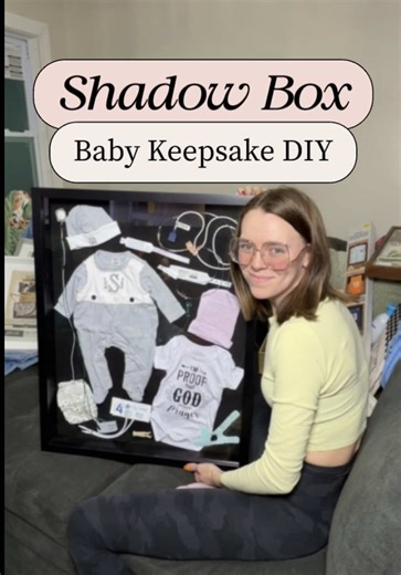 DIY Shadow Box Keepsakes for Baby's First Year