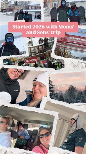 Kat McCartie on Instagram: "This is my life. -25 freezing days + shopping = staying warm & cute clothes Apple cider + brandy + amaretto = après-ski Chili + teenage boys = stink, stank, stunk Movies + snacks = sore bellies & big laughs Acceptance + love = safe space for uncensored questions & real answers. Best friends + road trips = lifetime memories Love our adventures and looking forward to many more Cheers to 2026"