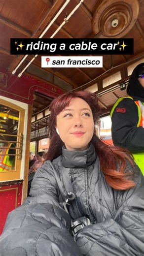 The SF cable cars felt like an amusement park ride through the city 🥹 or maybe that’s just me being nerdy! #dailyvlog #sanfrancisco #adayinmylife #dayinthelife #sanfran #cablecar #cablecarsanfrancisco | Sachie
