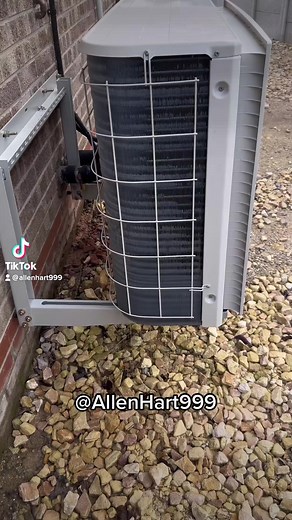 Frozen Heat Pump. ASHP Defrost cycle #plumbing #Heating #CentralHeating #AllenHart #renewableenergy | Allen Hart