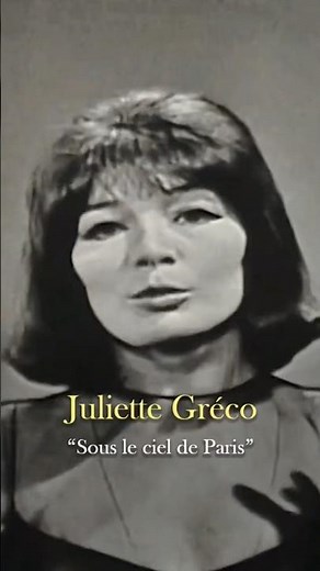 Juliette Gréco - Under the Paris Sky (1963) #song