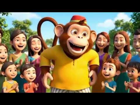 Bandar Mama Pahan Pajama in AMAZING 3D Animated Hindi Rhymes #money #kids #funny #cartoon