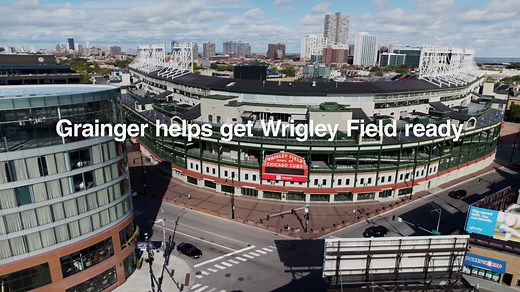 Ballpark ➡️ Gridiron See how the Friendly Confines was transformed to host a Conference clash thanks to support from Grainger. | Chicago Cubs