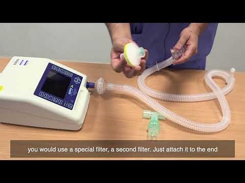 How to set up pressure support with an non-invasive ventilator
