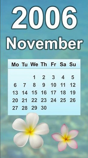 November 2006 Calendar