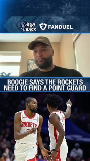 Houston, we have a PROBLEM! The Rockets blew an 18-point fourth quarter lead in the Garden. A major reason why is because of turnovers. Houston had 20 turnovers in the game. Boogie says they need a Jrue Holiday type guard 🤔 | Run It Back FDTV