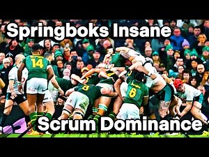Springboks Insane Scrum Dominance in World Rugby #sports #rugby