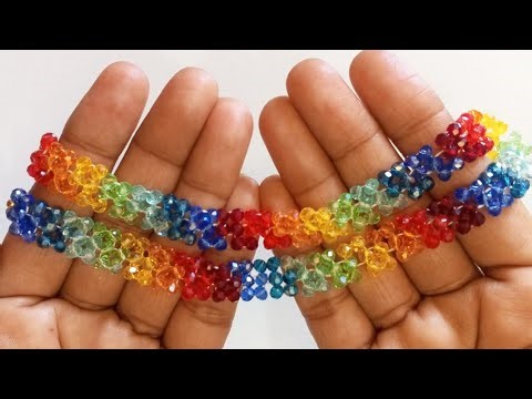 How to make a Beautiful Crystal Beads Necklace 🎀 || Necklace Tutorial for beginners #diy #necklace