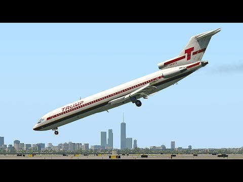 Boeing 727 Emergency Landing Nose Dive | X-Plane 11