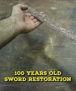 Incredible 100-Year-Old Antique Sword Restoration ⚔️ #woodworkingproject #metalworking #ASMRCrafts | How To Restoration