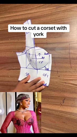 How to cut a corset with York | Adekiya Loveth