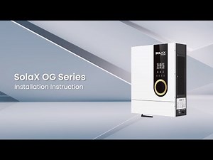 SolaX OG Series Installation Instruction