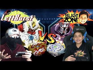 Battling Blast Zone Kid on the Beyblade Burst Turbo App! || LeftBurst VS Blast Zone Kid