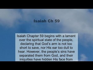 Isaiah Chapter 59 summary and read together