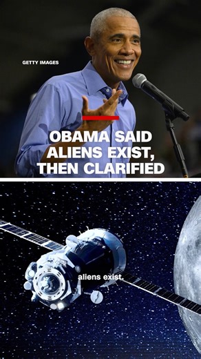 In a podcast interview with Brian Tyler Cohen, former President Barack Obama made a remark about aliens existing. He later clarified on Instagram that he has not seen evidence of extraterrestrial life. https://cnn.it/3OJZoAt | CNN