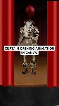 Curtain Opening Animation in Canva #canva #motiongraphics #animation #aftereffects