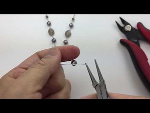 Jewelry Making Techniques - How To Wire Wrap Linked Beads And Attach To Chain