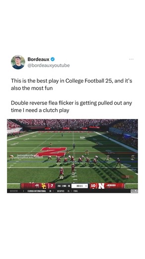 190K views · 1.1K reactions | The Double Reverse Flea Flicker.  - Follow @cfbalerts  - (H/t: @jamesbordeaux_) - #nflmemes #nflfootball #memes #nflplayoffs #footballseason #footballhighlights #footballmemes #footballgame #reel #sportscards #nfldraft #nfl #nba #cfb #SuperBowl #nbamemes #meme #sports #football #collegefootball #eacfb #eacollegefootball #stream #videogames #viral | CFBAlerts | Facebook