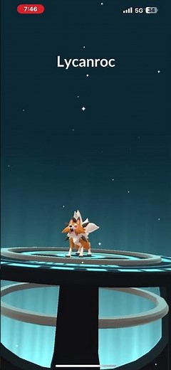 Pokémon Go - Rockruff #0744 + Lycanroc (Dusk Form) #0745
