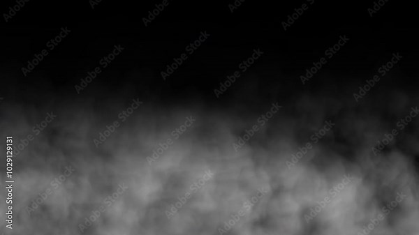 Smoke moving on transparent background. Smoke footage, clouds animation, smoke animation, fog animation. Perfect for transitions, overlays or adding a touch of mystery. alpha channel