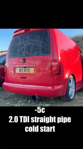 Vw caddy cold start #dtetv new turbo needed