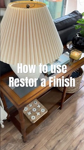 How to use Restor a finish to vintage wood furniture - $20 sofa table from Facebook marketplace
